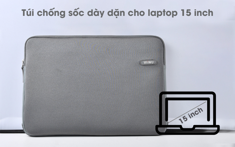 Túi có kích thước 15 inch phù hợp 